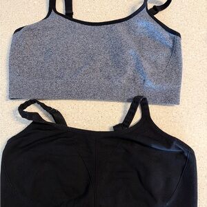 Soma Gray and Black Sports Bras